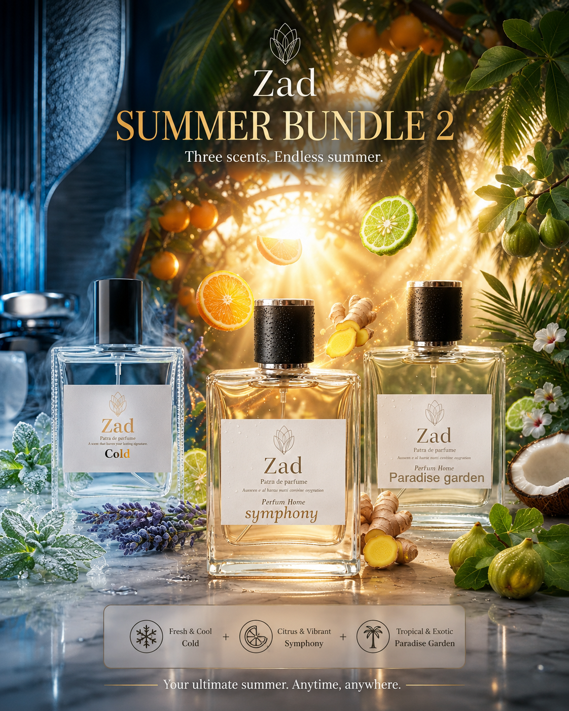 باندل الصيف 2 ( ثلاث عطور بحجم 50 مم)
